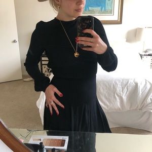 Reformation Black Mini Dress